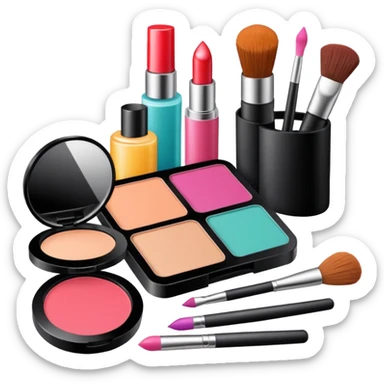 Produtos de maquiagem sticker