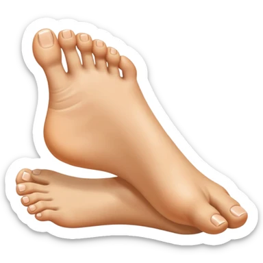 Toe flipping the middle toe sticker