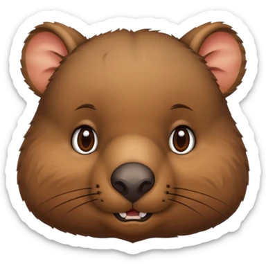 Wombat’s face sticker
