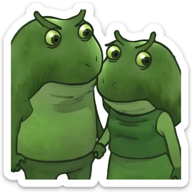 Cute couple  sticker