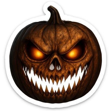Halloween emoji, make it scary, remove background  sticker