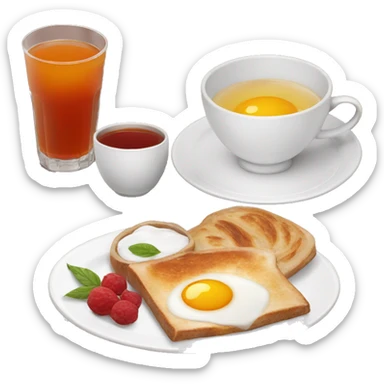 Turkish breakfast with Turkish tea sticker