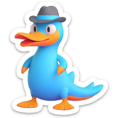 Perry the Platypus sticker