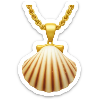 shells neckless  sticker