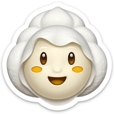 Una cebolla con una pegatina de que es nueva sticker