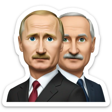 Putin and Lukashenko sticker