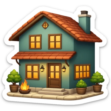 Cozy home sticker