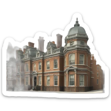 Victorian era london city sticker