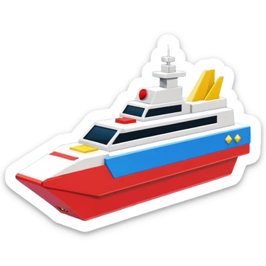 a galaga ship in a 1980s retro video game style sticker