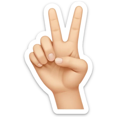 Eine Hand mit einem Finger der nach rechts zeigt  sticker