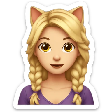 Cat girl  sticker