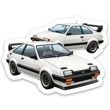 Initial D Ae86 sticker