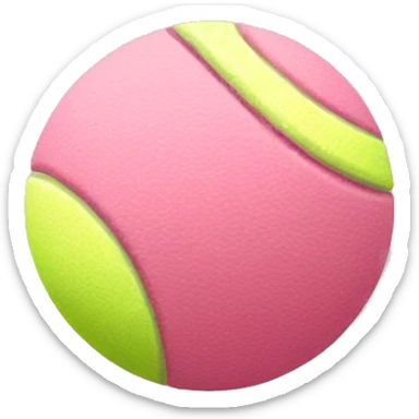 Soft pink tennis ball sticker