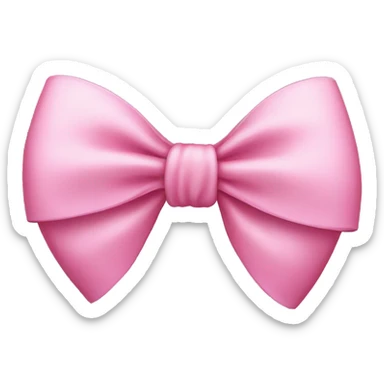 Pink bow sticker