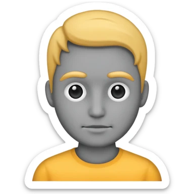 Generate outline of a human. Do not specify any gender and do not add eyes or hair. Also make it gray with a dark gray outline. sticker