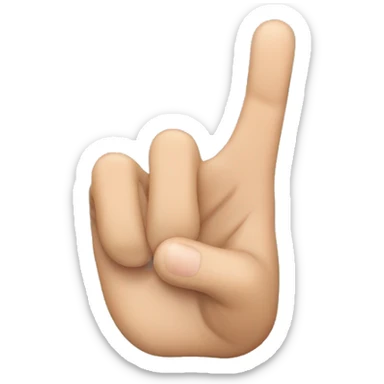 create a handsign that ring finger touch the thumb sticker