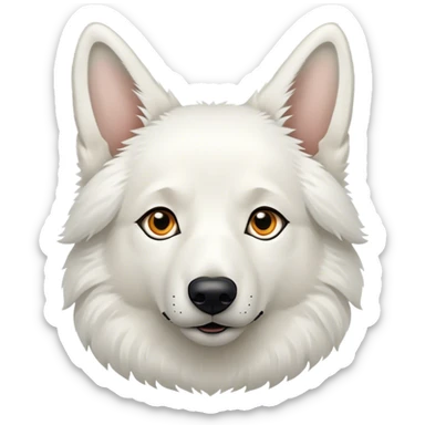 White Shepherd Nase Schmetterling  sticker