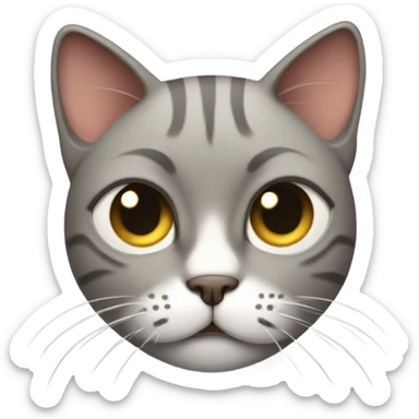 Annoyed cat sticker