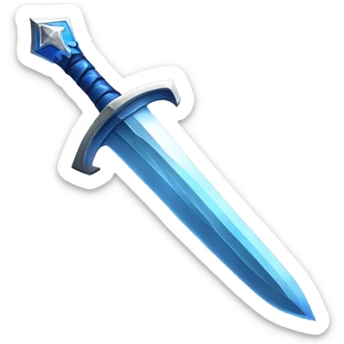 Blue Sword with sapphire on pommel sticker