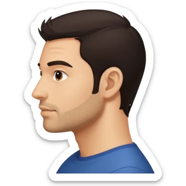 padre de perfil sticker