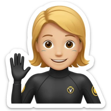 scuba diving fun sticker