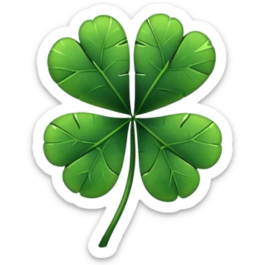 🍀The five-leaf clover that turned black sticker
