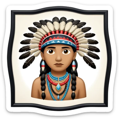 colonialism in native america sticker