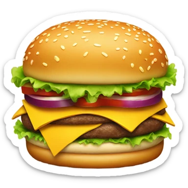 Burger sticker