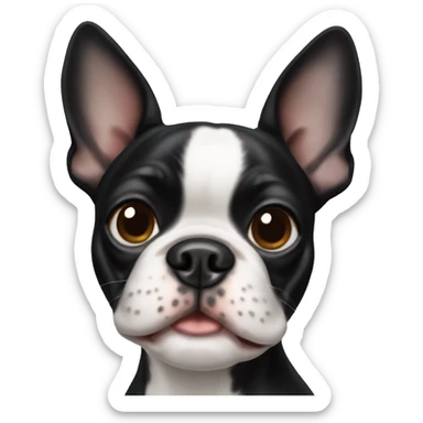 Boston terrier sticker