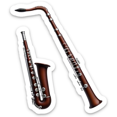 Black bassoon straight with bocal sticker