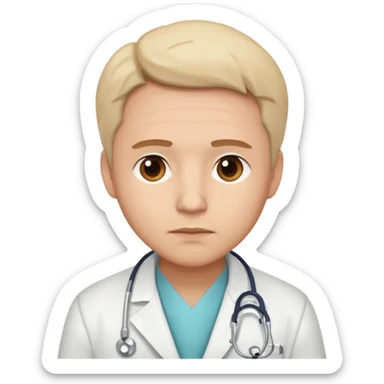 Medicine , doctor rubio, triste sticker