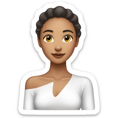 lightskin girl doing her skincare with ONE SKINCARE PRODUCT sticker