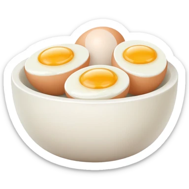 bowl of eggs sticker
