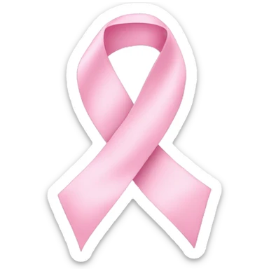 Soft pink ribbon sticker