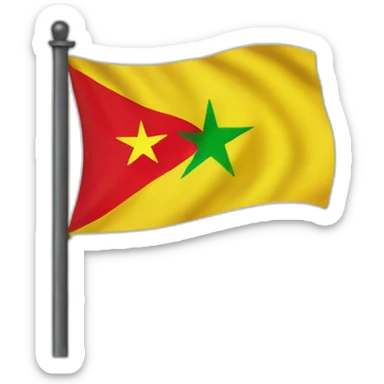 Rojava flag sticker