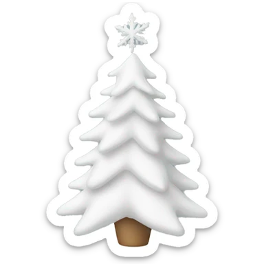 White Christmas decoration  sticker