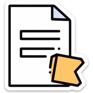 A document with a return arrow, representing a return policy sticker