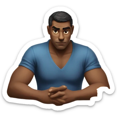 Guy gambling money  sticker