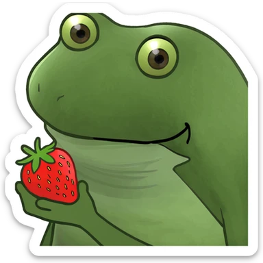 strawberry covered chocolate  sticker