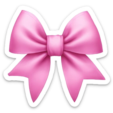 Pink cute coquette bow sticker