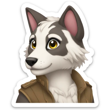 Anthro Fursona sticker