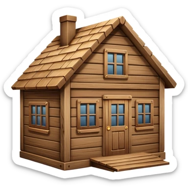 biggest wood house sticker