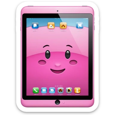 pink ipad  sticker