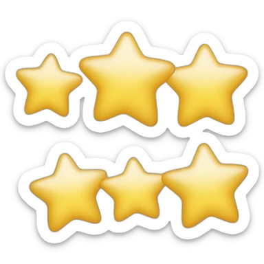 5 stars rating sticker