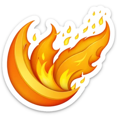 mirco steps of fire sticker