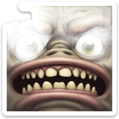 throat monster! sticker