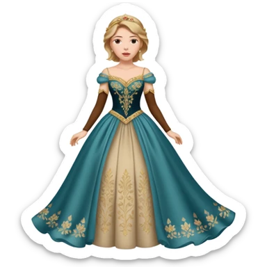 Scarlett Johansson in a princess dress sticker