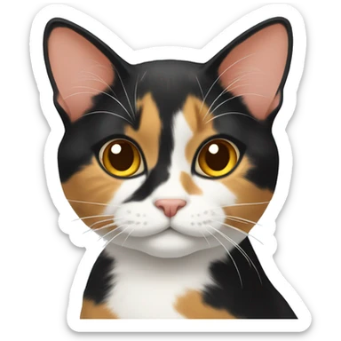 Calico cat sticker