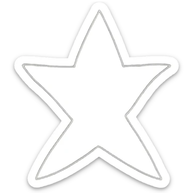 creative sparkle with different fabric patterns on each point, multi-textured star shape sticker