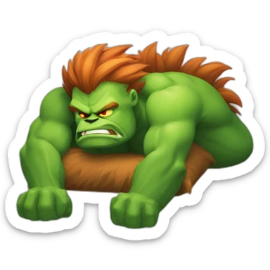 BLANKA SLEEPING sticker
